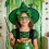 St. Patrick's Day glasses frames with shamrock design green 3