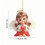 Acrylic Heart Angel Pendant Keychain 2 pcs 2