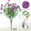UV-resistente kunstige blomster lilla 24 bundter 2