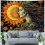 Wandteppich im Boho-Stil mit Sonne- und Mondmotiv 4