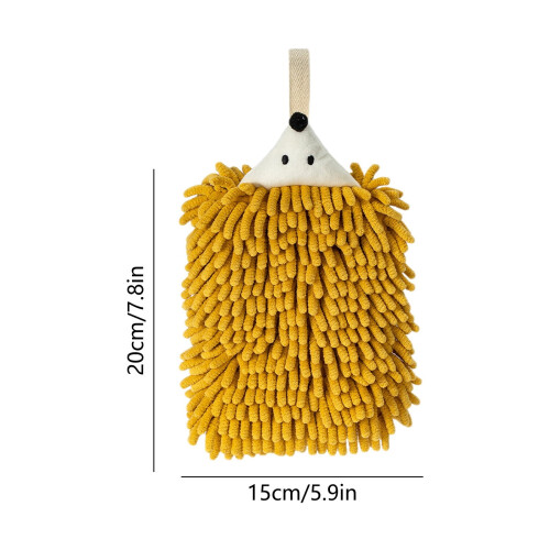 Hedgehog Chenille Hand Towel – Absorbent & Decorative 2