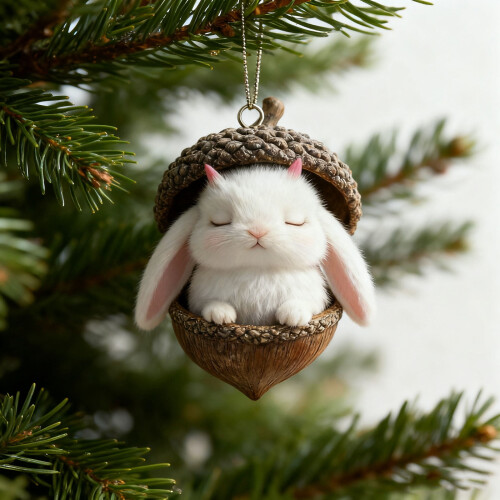 Kerstboomhanger met bosdieren (8 cm) 1