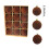 Flocked Christmas Balls Brown 12-Piece 3