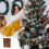 Flocked Christmas Balls Brown 12-Piece 6