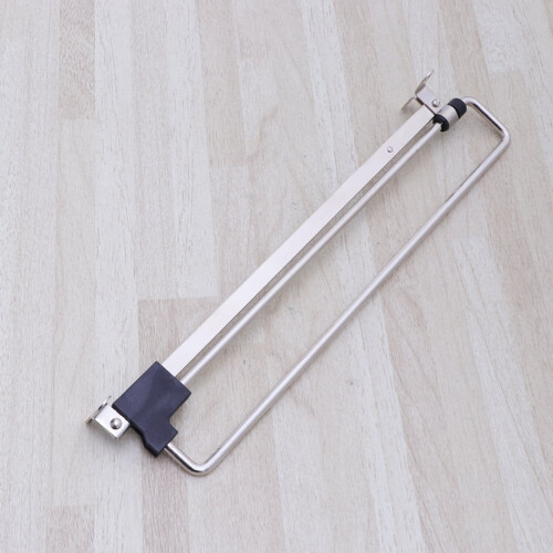 Stainless Steel Retractable Wardrobe Rail 350mm Silver 2