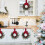 4er-Pack Mini-Weihnachtskränze (25 cm) mit roter Samtschleife 2