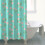 Cortina de chuveiro com estampa floral, 84x72 polegadas, com 12 ganchos. 4