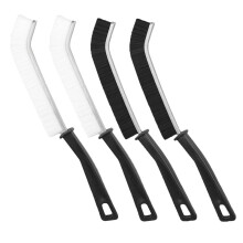 Trinketzy Brush, Trinketzy Hard-Bristled Crevice Cleaning Brush, Trinketzy Crevice Cleaning Brush(2Pcs Black+2Pcs White)