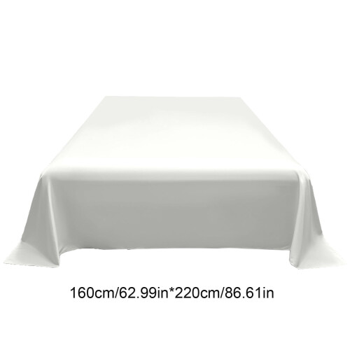 Drap plat en satin rafraîchissant pour lit simple 2