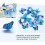Adesivi murali magnetici 3D a forma di farfalla blu, 48 pezzi 2