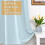 Κουρτίνες συσκότισης 100% Baby Blue, 42x54 ίντσες, 2 πάνελ, θερμομονωτικές, με μείωση 6