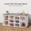 Shoe Cabinet with Bench Storage White 4