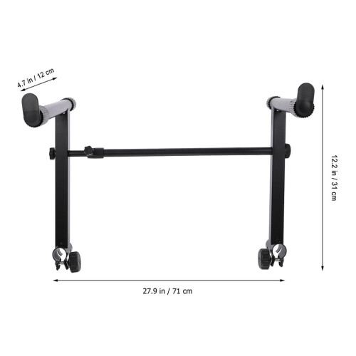 OUNONA electric piano stand black 2 sets 1