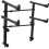 OUNONA electric piano stand black 2 sets 4