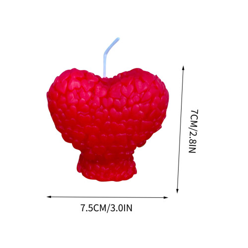 Herzförmige Aromakerze zum Valentinstag 2