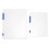 Blue File Storage Boxes for Document Organization in Office or Home Made of PP 2Pcs 6
