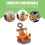 Levensechte octopusfiguur van hars, 14 cm 2