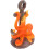 Levensechte octopusfiguur van hars, 14 cm 3