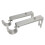 3.9-5.3inch Adjustable Metal Curtain Rod Bracket Drapery Pole Holder Support - 2