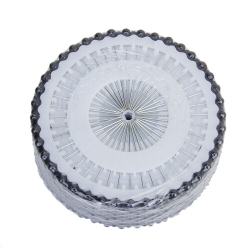Perlehovednål Sort 38 mm x 3 mm 480 stk.