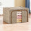 Transparent Storage Container with Fabric Lid, Stackable & Foldable Clothes Organizer Box – Compatible with Wardrobe, Sweaters, Blankets 5