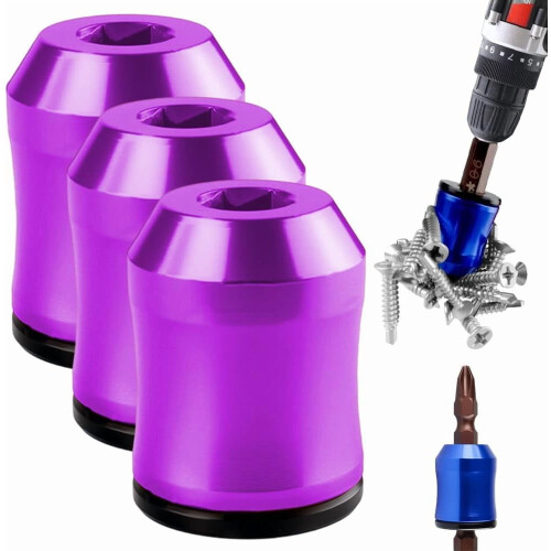 Universal Magnetic Screw Ring, Removable Magnetizer for Hex Screwdriver and Power Bits