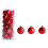Red Christmas Baubles 30mm, 24-Piece Plastic Ornament Set 5