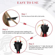 3 Piece Set Automatic Electric Braiding Machine Black DIY Styling Hair Curler Automatic Braiding Machine for Women Girl