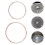 2-teiliges Mikrowellen-Drehteller-Stützring-Set 2