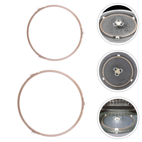 2-teiliges Mikrowellen-Drehteller-Stützring-Set 1