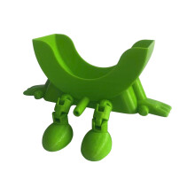 Groene hangende sponshouder met afvoer en poten