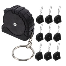 10pcs Mini Tape Measure Keychain Portable Tape Ruler For Body Measuring Outdoors Small Measurement Tape Accessory Hanging Keychin Measure Tape