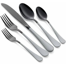 Black Silverware Set 18/0 Stainless Steel 20-Piece
