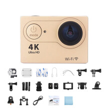 Mini Action Camera 2.0-inch Screen 30FPS/170D Waterproof Helmet Camera Underwater Telecontrol Cam Ultra HD 4K Action Camera,Lightweight