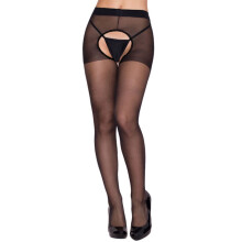 Pxiakgy lingerie for women Women Convenient Open Crotch Stockings Racy Pantyhose Black + One size