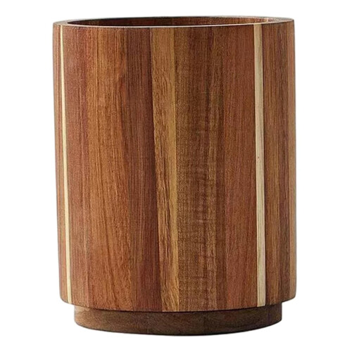 Porta-utensílios de madeira 4,3 x 5,7 polegadas com rotação de 360 1