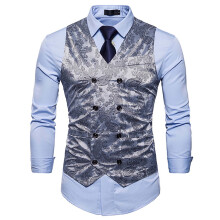 Men's Fashion Everyday Party Casual Print Double Breasted Blazer Jacket On Sale
