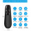 Wireless PowerPoint Remote Clicker w/ Red Pointer, 100ft Range, USB Plug & Play, Ergonomic, Compatible with PPT 3