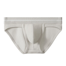 Men Briefs Mid-rise Contrast Color Panties with Scrotum Support Mercerated Waistband High Elasticity Underwear