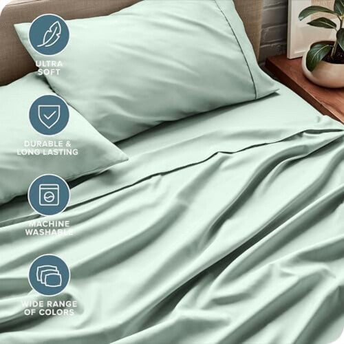 Ultra-Soft Microfiber Queen Sheet Set, 4-Piece 2