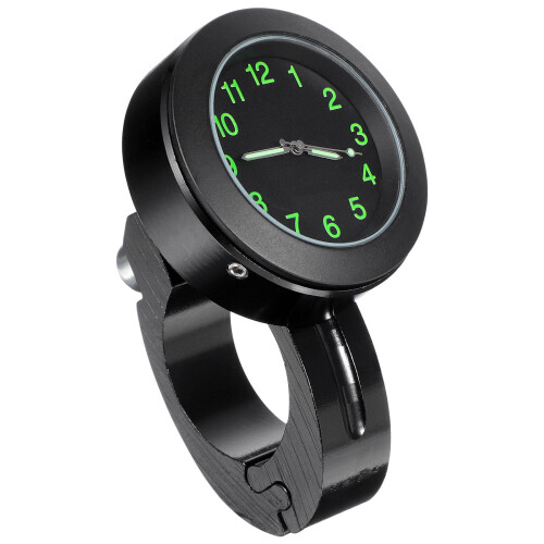 Bike Handlebar Digital Clock 1Pack 4.3x4.3x1.7in Black Rectangular Motorcycle Riding 1