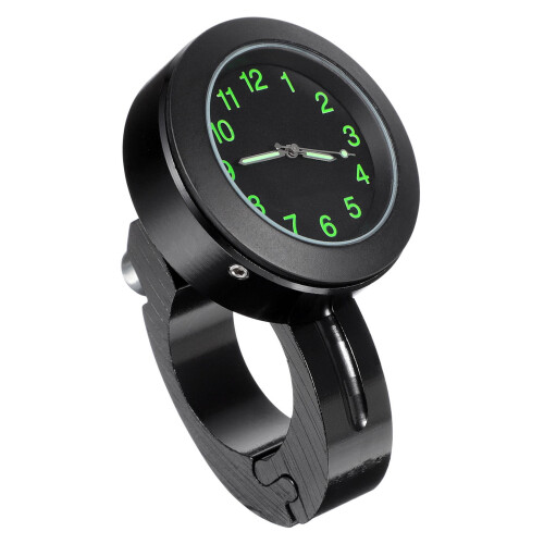 Bike Handlebar Digital Clock 1Pack 4.3x4.3x1.7in Black Rectangular Motorcycle Riding 2