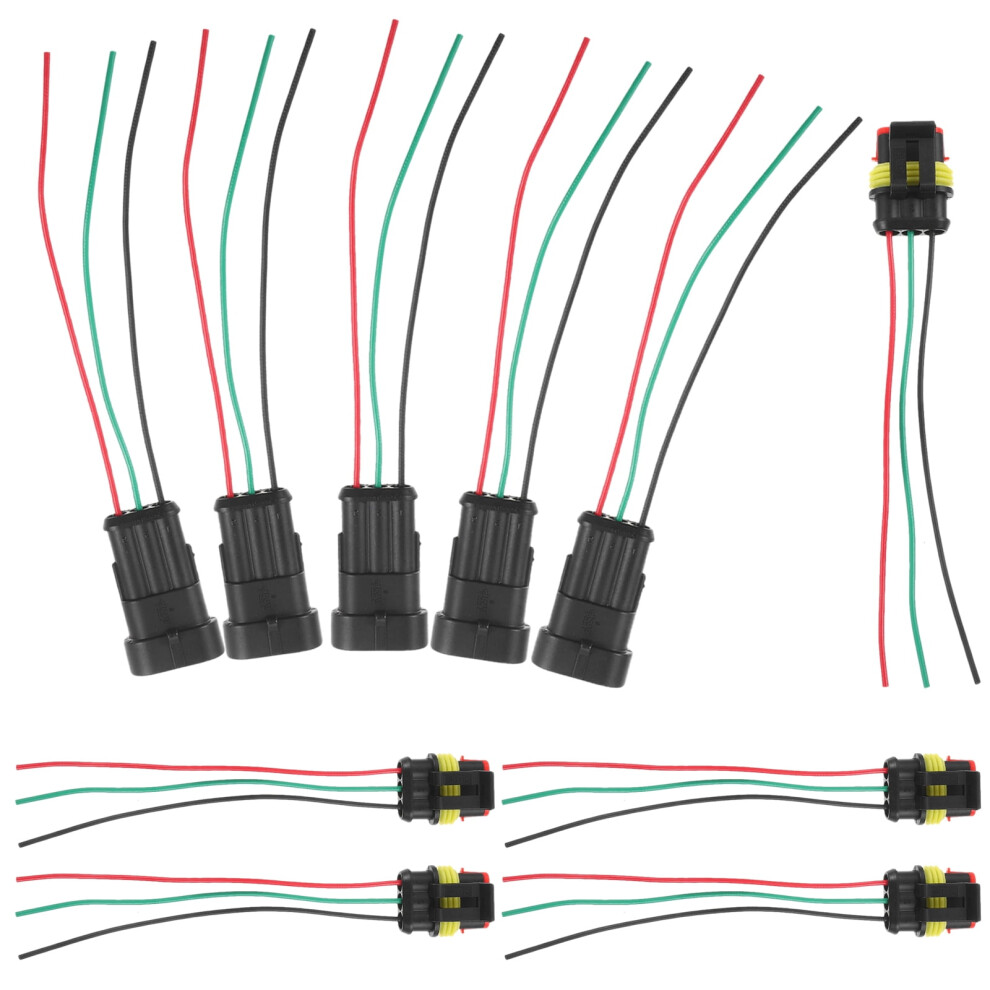 5 Pairs Automotive Replacement Electrical Wiring Harnesses Car Connector 9180479684541