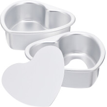 Lot de 2 moules à gâteaux, plaques de cuisson pour biscuits, pochoirs, plats à rôtir, couleur argent