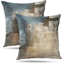 Set di federe astratte grigio beige 40x40 cm (2 pezzi)