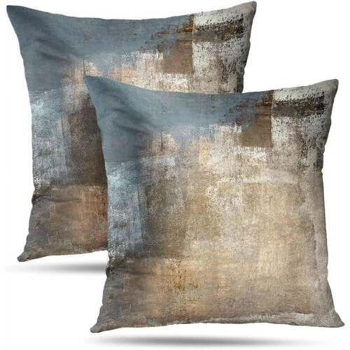 Set di federe astratte grigio beige 40x40 cm (2 pezzi)