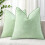 Capas de Almofada de Natal 66x66cm (Conjunto de 2) Verde Sálvia 1