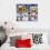 Lighted Christmas Tree & Snowman Canvas Wall Art 4