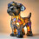 HIBIBUD Boxer Lamp Βιτρό Φωτιστικό, Σειρά Σκύλων Art Νυχτερινό Φωτιστικό, Επιτραπέζιο 5