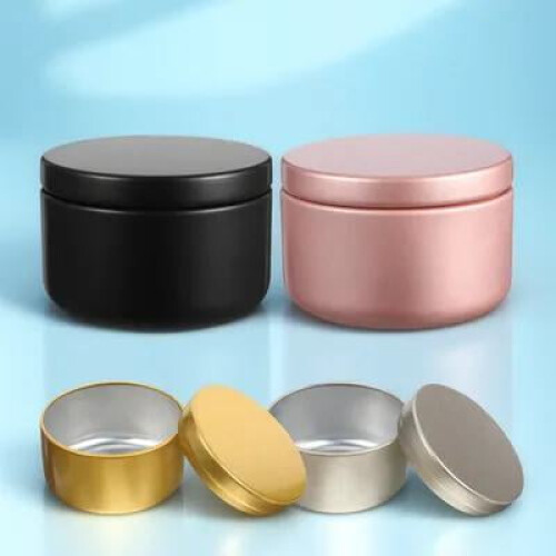 Candle Tin Variety Pack Round Empty Tins 24 pcs